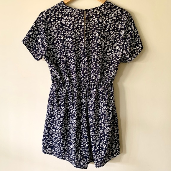 CLOSING SALE! SHEIN | Blue Floral Romper - Picture 2 of 4